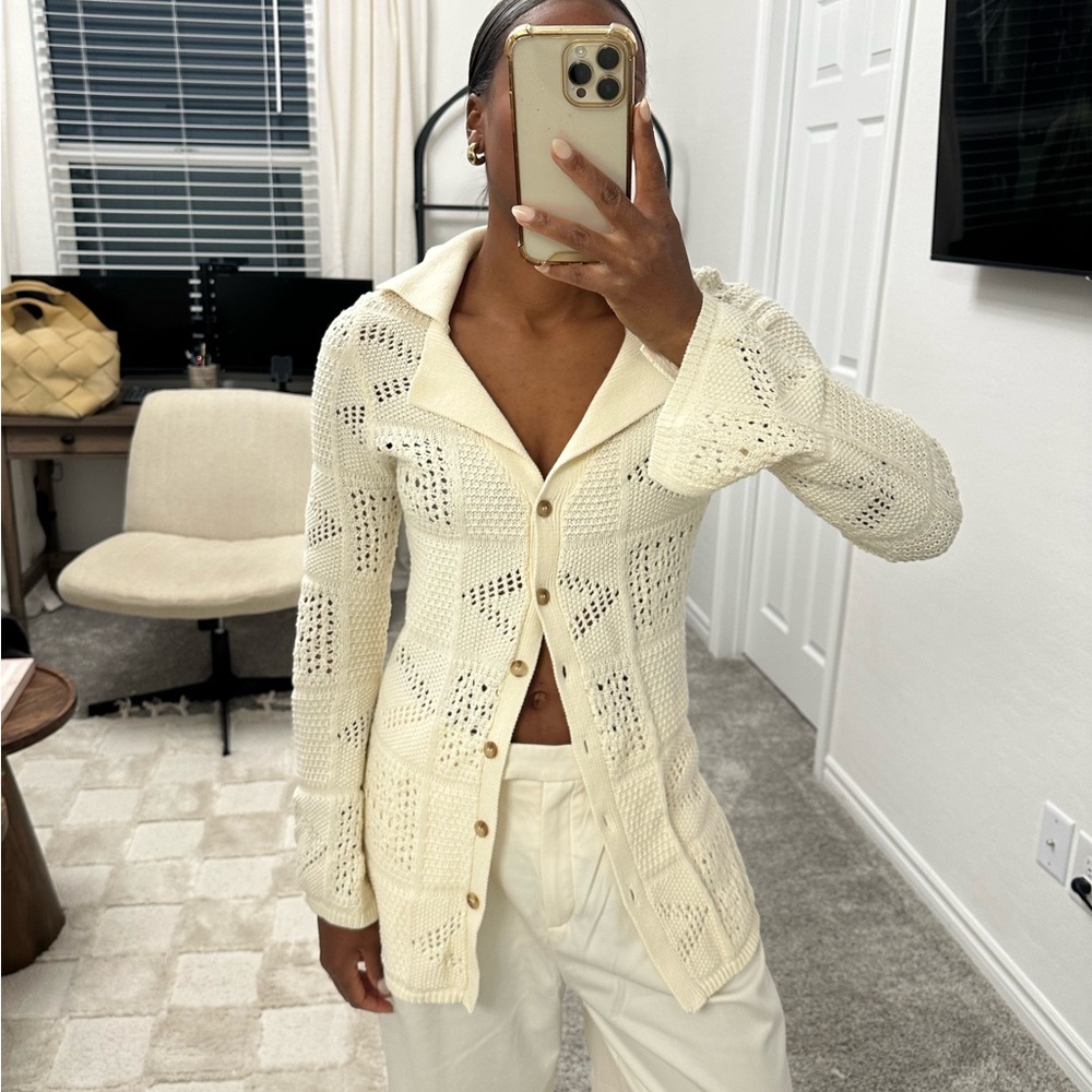 KIVARI Crochet Cardigan